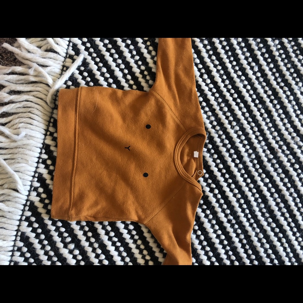 Organic zoo bear face sweater 0/3 m